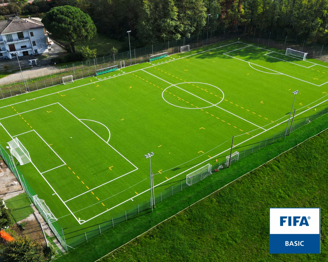 100% NO-INFILL certificato FIFA Basic al mondo